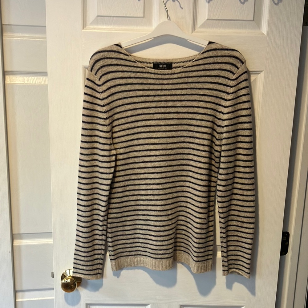 NEUW Striped Sweater Sz Medium